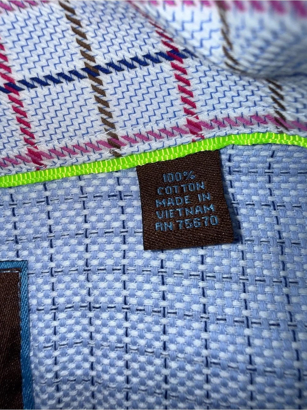 Tattersall Light Blue Windowpane Men's Dress Shirt